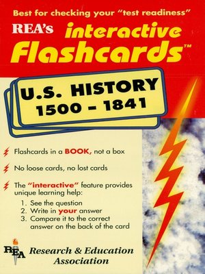 cover image of United States History 1500-1841 Interactive Flashcards Book